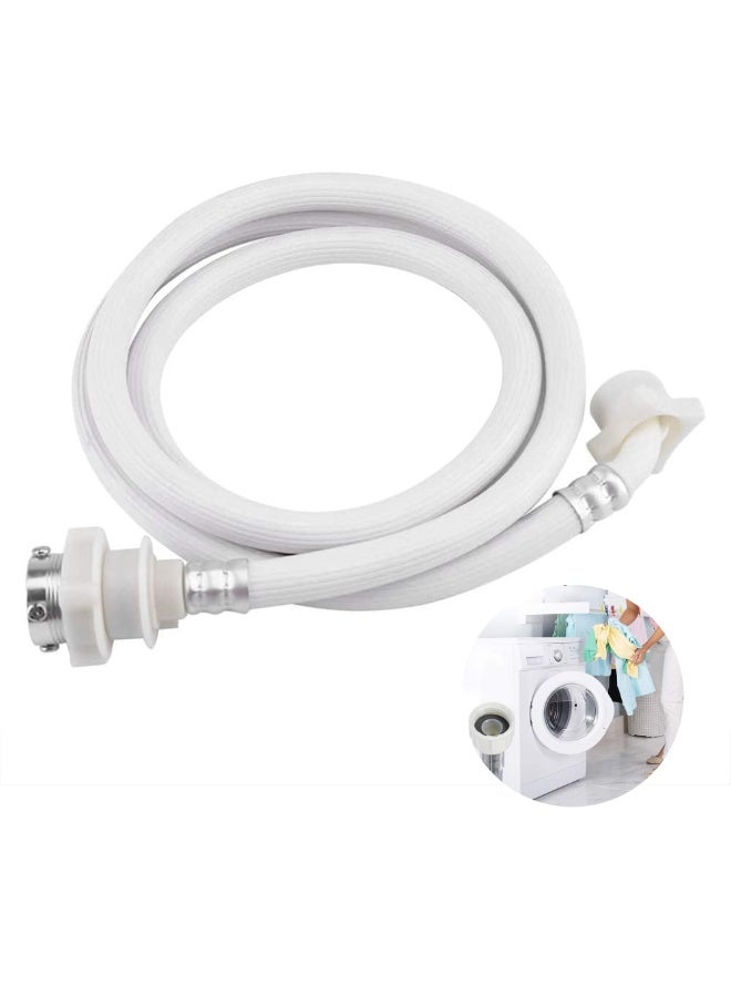2m Universal Automatic Washing Machine Water Inlet Hose – Heavy-Duty Leak-Proof Extension Pipe – High-Pressure & Corrosion Resistant Connector – Thickened White Flexible Tubing for All Washer Models - Image 1